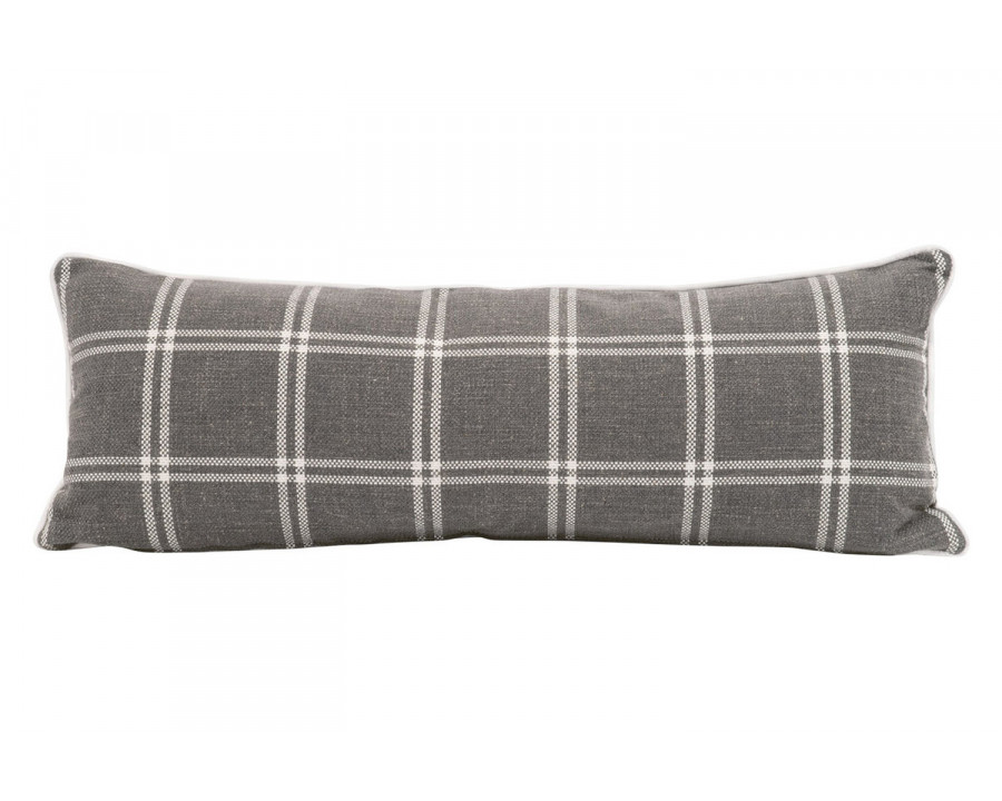 Essentials - The Not So Basic 34" Essential Lumbar Pillow, Set of 2 in Performance Walden Smoke