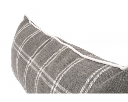 Essentials - The Not So Basic 34" Essential Lumbar Pillow, Set of 2 in Performance Walden Smoke