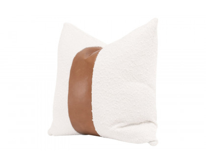 Essentials™ The Split Decision 20" Essential Pillow, Set of 2 - Performance Boucle Snow