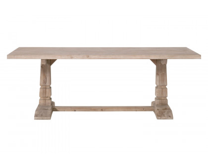 Essentials - Bella Antique Hayes Extension Dining Table in Smoke Gray Pine