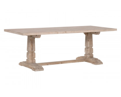 Essentials - Bella Antique Hayes Extension Dining Table in Smoke Gray Pine