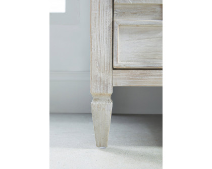 Essentials - Bella Antique Emerie Entry Cabinet in White Wash Pine