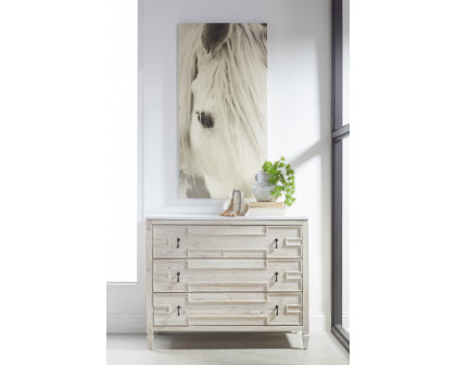 Essentials - Bella Antique Emerie Entry Cabinet in White Wash Pine