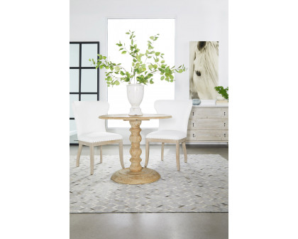 Essentials - Bella Antique Emerie Entry Cabinet in White Wash Pine