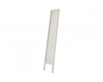 Essentials - Bella Antique Laney Mirror in White Wash Pine