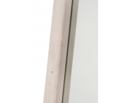 Essentials - Bella Antique Laney Mirror in White Wash Pine