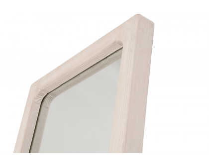 Essentials - Bella Antique Laney Mirror in White Wash Pine