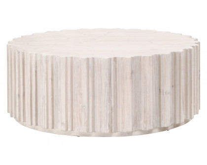 Essentials Bella Antique Roma Coffee Table - White Wash Pine