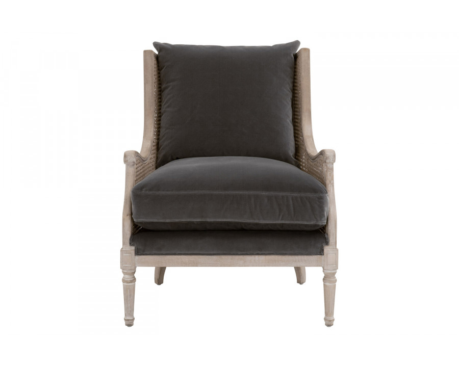 Essentials Churchill Club Chair - Dark Dove Velvet