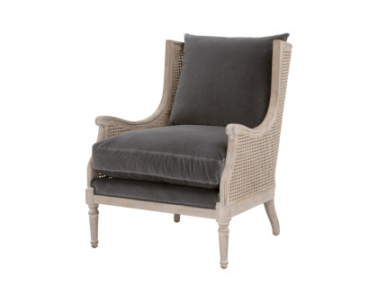 Essentials Churchill Club Chair - Dark Dove Velvet