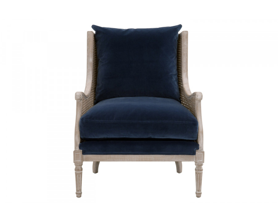 Essentials Churchill Club Chair - Denim Velvet