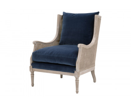 Essentials Churchill Club Chair - Denim Velvet