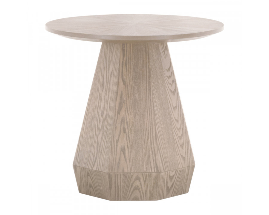 Essentials Coulter Round End Table - Natural Gray Ash