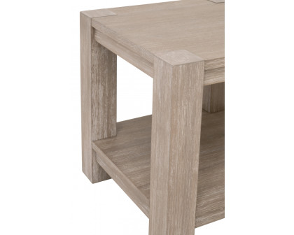 Essentials - Adler Square End Table in Natural Gray Ash, Acacia