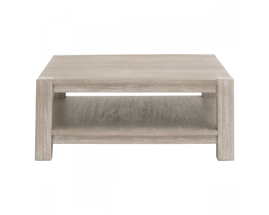 Essentials Adler Square Coffee Table - Natural Gray Ash, Acacia