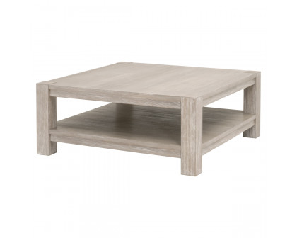 Essentials Adler Square Coffee Table - Natural Gray Ash, Acacia