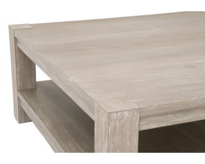 Essentials Adler Square Coffee Table - Natural Gray Ash, Acacia