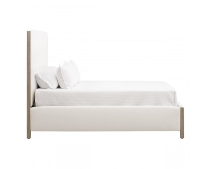 Essentials Emmett Queen Size Bed - LiveSmart Peyton-Pearl, Natural Gray