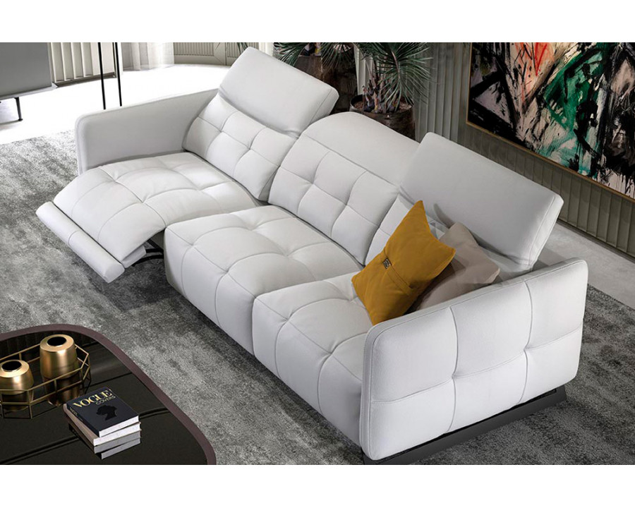 Estro IS 568 U New Triumph Sofa with Electric Headrest - White