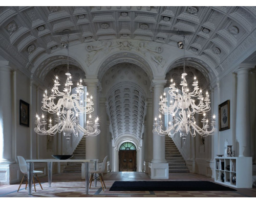 Euroluce - Alicante White 12+12+6 Chandelier