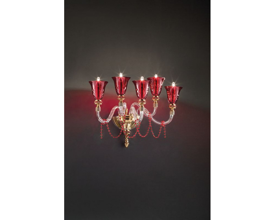 Euroluce - Claire A5 Ruby Chandelier