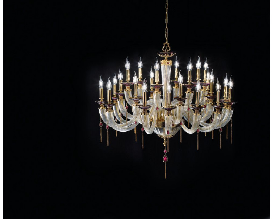 Euroluce - Julienne L12+6+6 Clear Chandelier