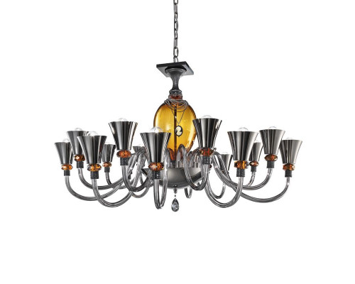 Euroluce Audrey L8+8 Chandelier - Topaz