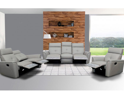 Extravaganza™ 8501 Sofa with 2 Recliners - Light Gray