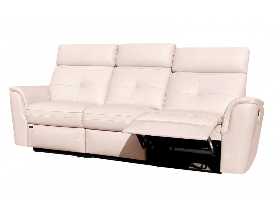 Extravaganza 8501 Sofa with 2 Recliners - White