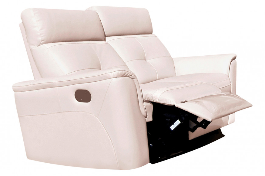 Extravaganza™ 8501 Loveseat with 2 Recliners - White