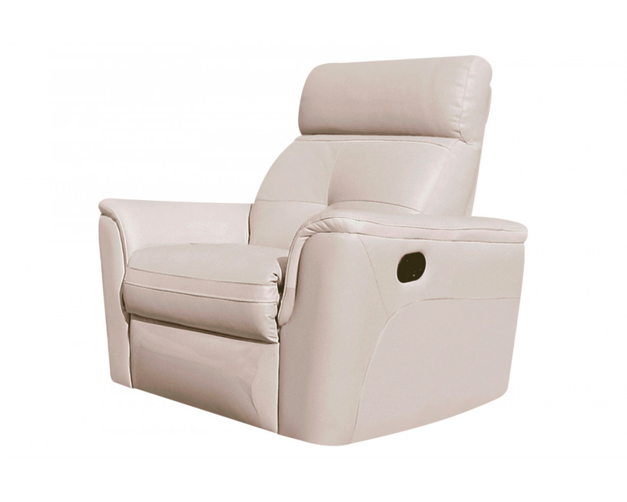 Extravaganza 8501 Chair with Recliner - White