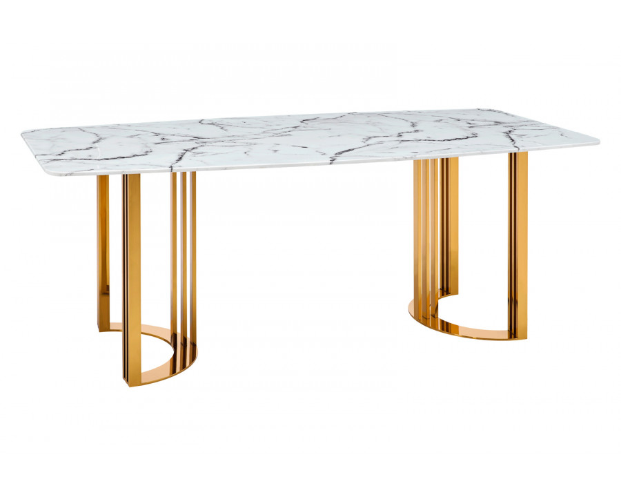 Extravaganza 131 Dining Table - Gold