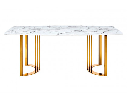 Extravaganza 131 Dining Table - Gold