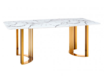 Extravaganza 131 Dining Table - Gold