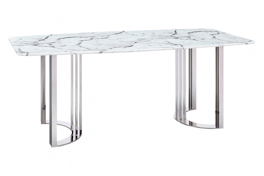 Extravaganza™ 131 Dining Table - Silver