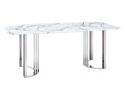 Extravaganza™ 131 Dining Table - Silver