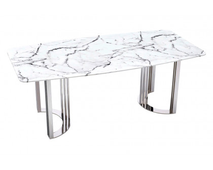 Extravaganza™ 131 Dining Table - Silver