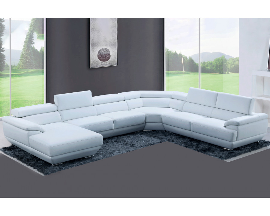 Extravaganza 430 Sectional Pure White - Left Facing