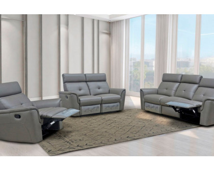 Extravaganza™ 8501 Sofa with 2 Recliners - Dark Gray