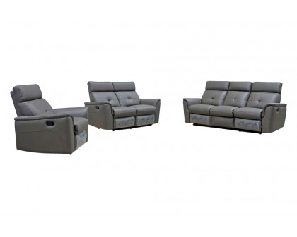 Extravaganza 8501 Loveseat with 2 Recliners - Dark Gray