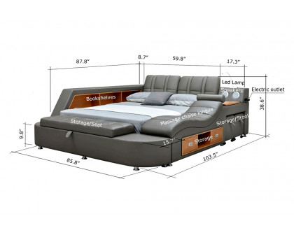 Extravaganza Tesla Bed Right Facing - King Size