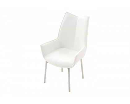 Extravaganza 1218 Swivel Dining Chair - White