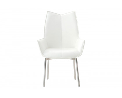 Extravaganza 1218 Swivel Dining Chair - White