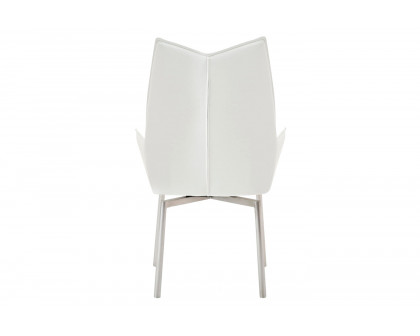 Extravaganza 1218 Swivel Dining Chair - White