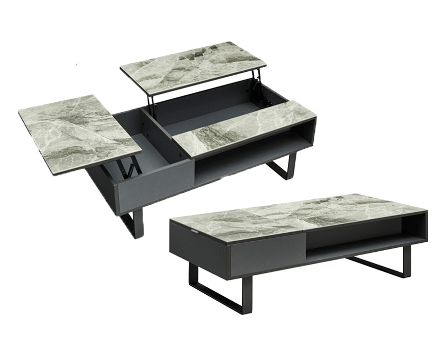 Extravaganza 1388 Coffee Table with Storage - Gray