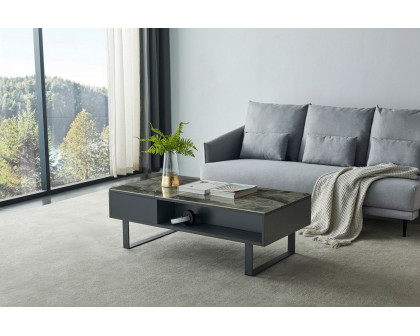 Extravaganza 1388 Coffee Table with Storage - Gray