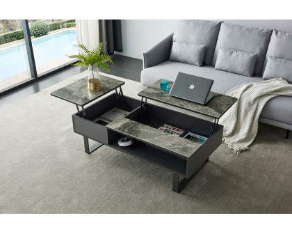 Extravaganza 1388 Coffee Table with Storage - Gray