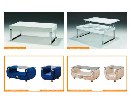 Extravaganza - J030 White Coffee Table