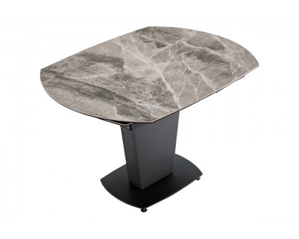 Extravaganza™ 2417 Marble Table Gray with 3405 Beige Chairs