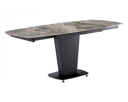 Extravaganza™ 2417 Marble Table Gray with 3405 Beige Chairs